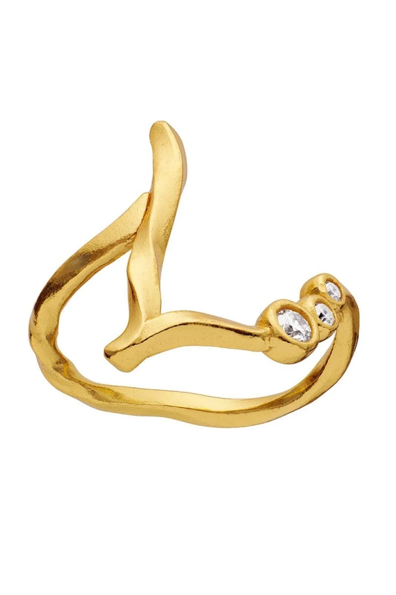 Maanesten - L Alphabet Ring - 4938a