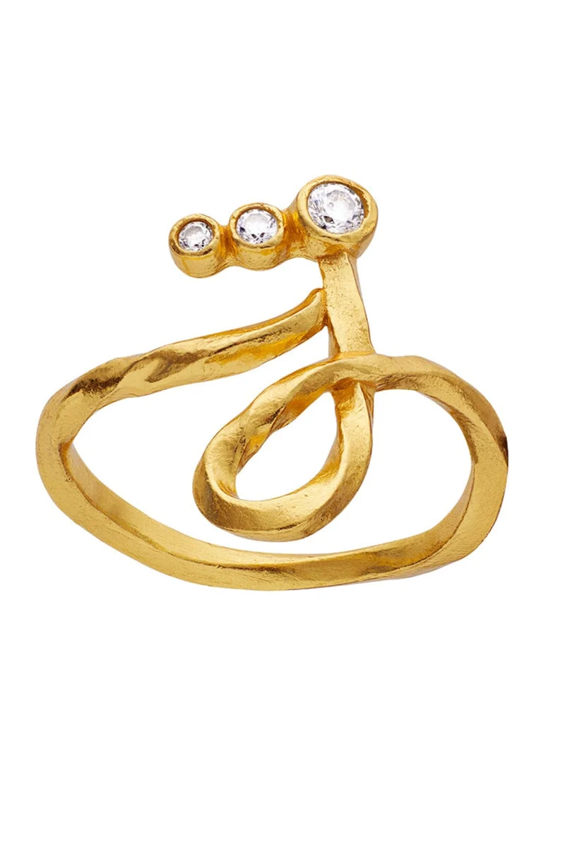 Maanesten - J Alphabet Ring - 4936a