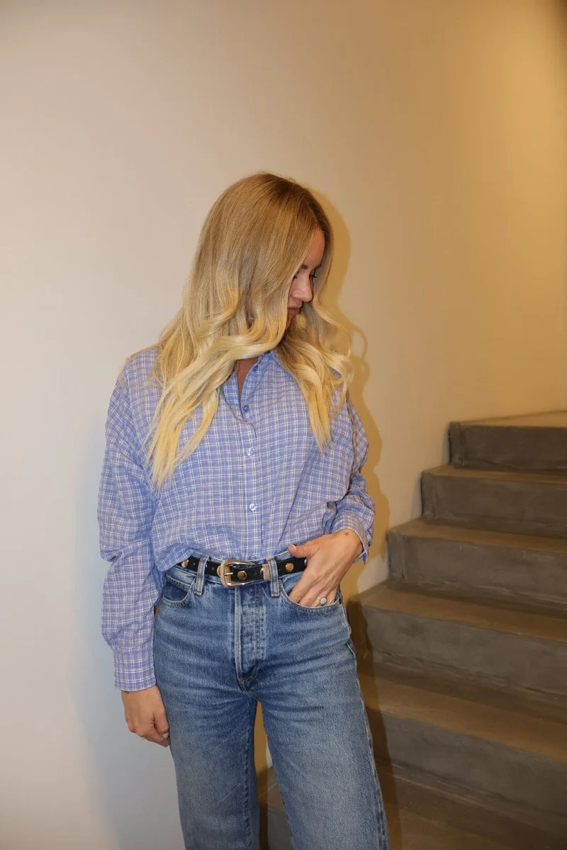Valentin Studio - Cowboy - Blue W.checker