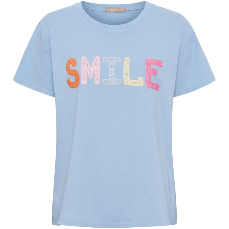Marta Du Chateau - Mdcvespera Tee 22585 - Lightblue