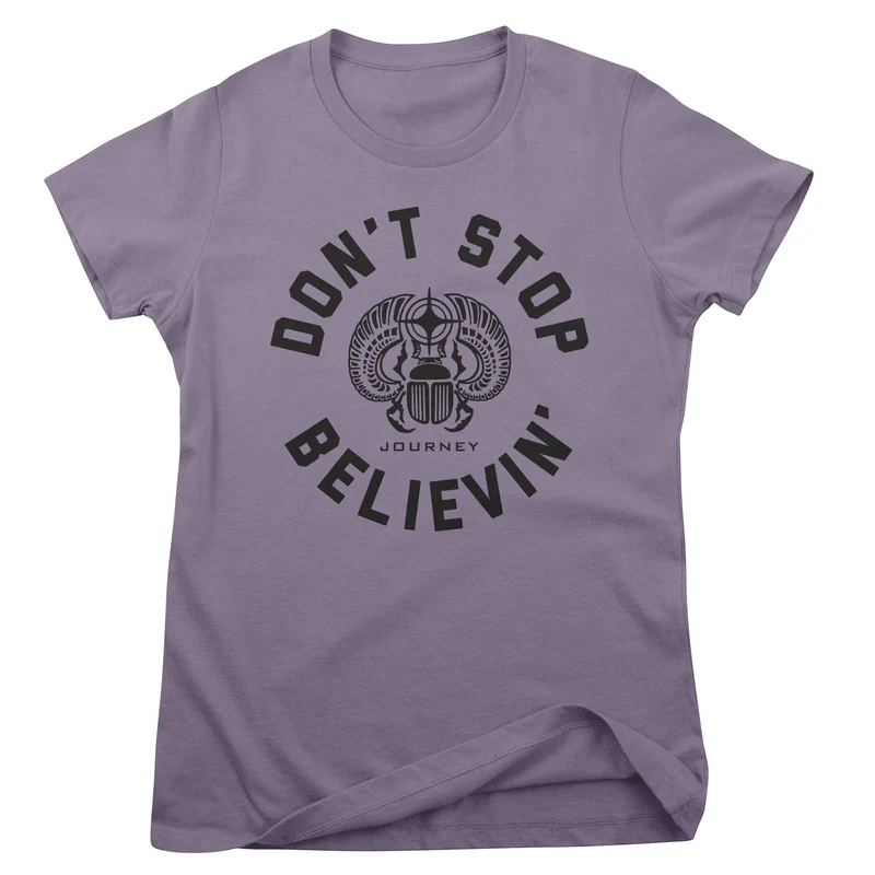 Don't Stop Believin' Circle Girly Tee