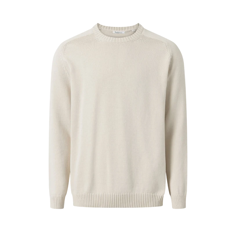 Plain Knitted Crewneck - Buttercream