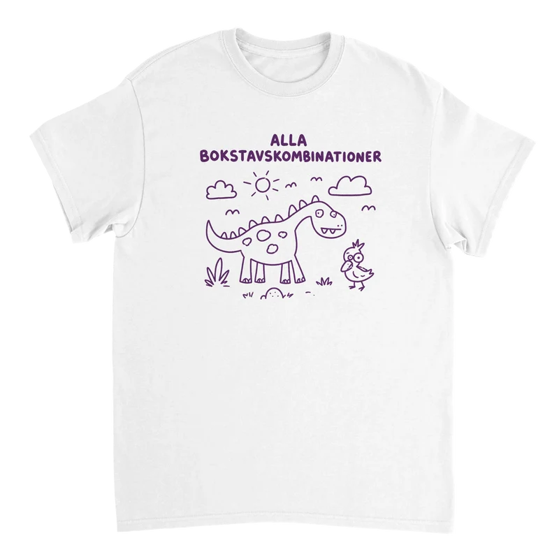T-shirt - Alla bokstavskombinationer