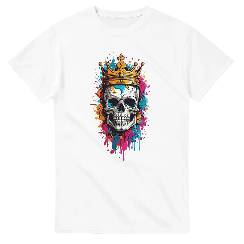 T-shirt - Dödskalle & Krona