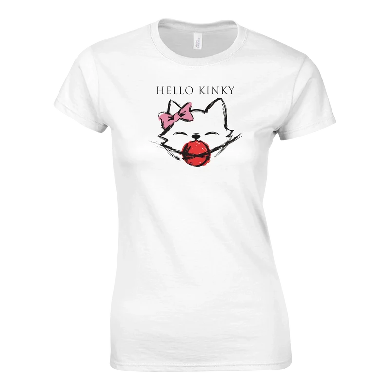 T-shirt Dam - Hello Kinky