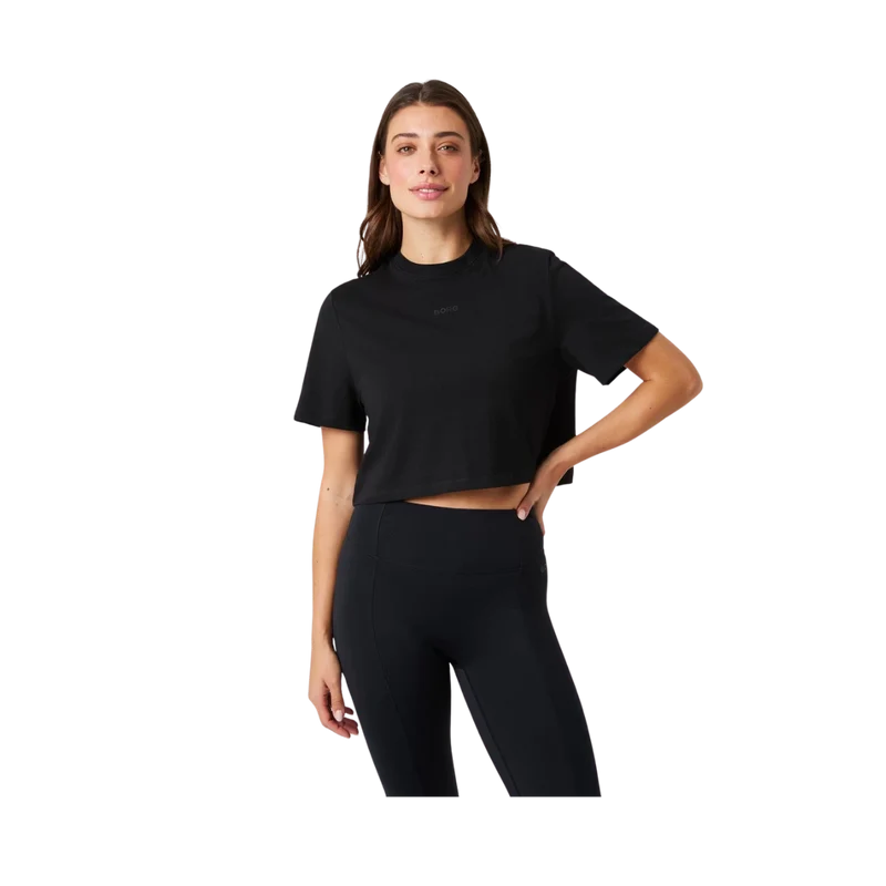 Studio Oversized Cropped T-Shirt - Black Beauty