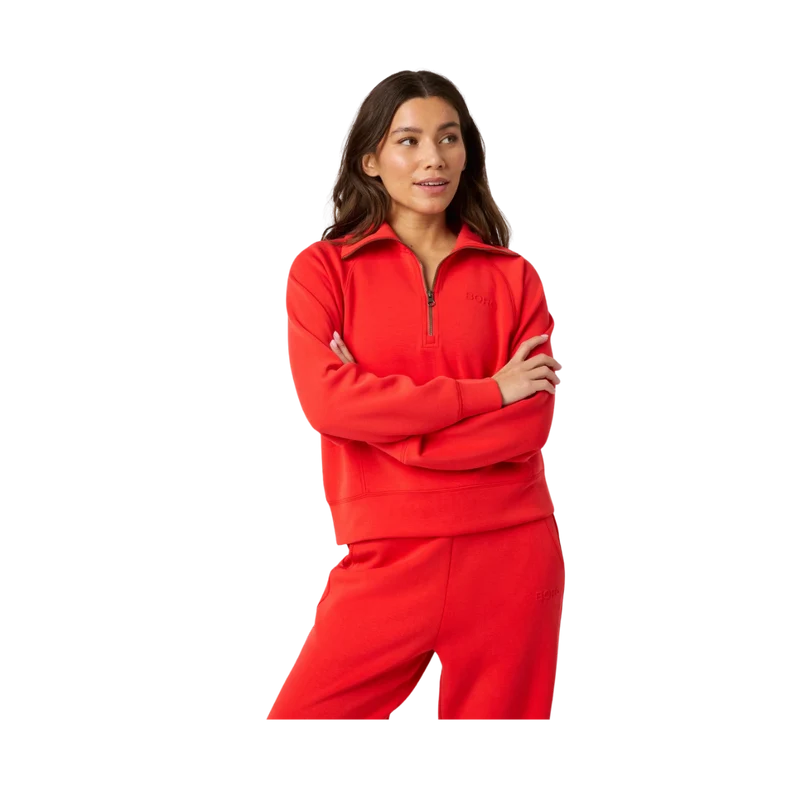 Studio Soft Halfzip Sweatshirt - Flame Scarlet