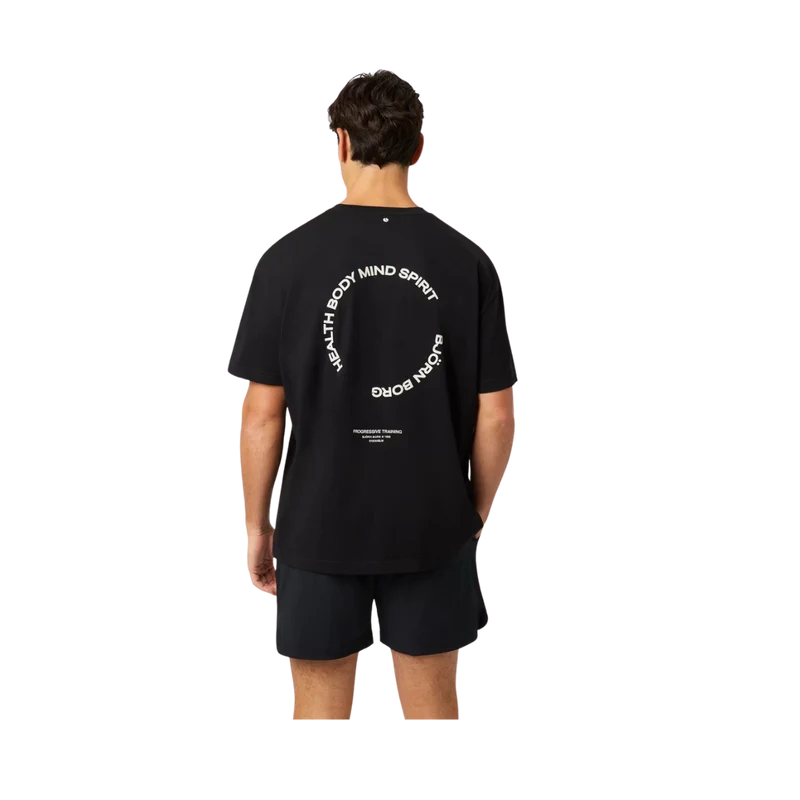 Borg Gym Oversized T-Shirt - Black Beauty