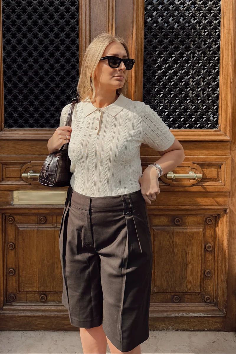 Noella - N-Mecca Knit Polo 15830001 - 974 - Ivory