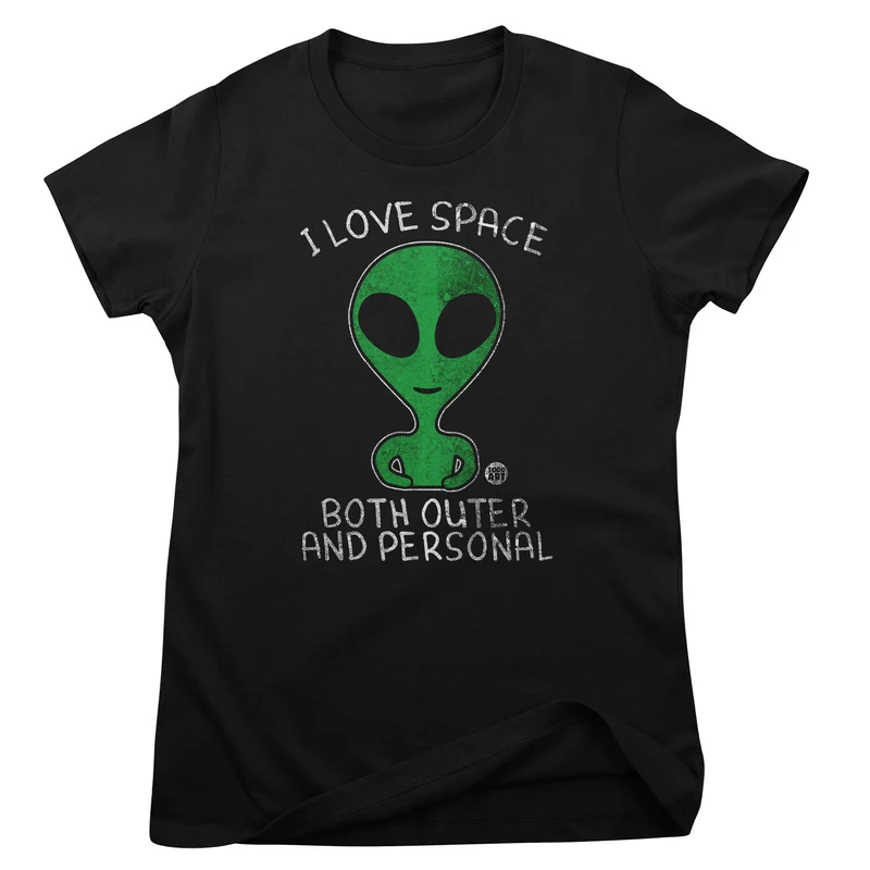 I Like Space - Both Outer and Personal - ToddArt Girly Tee