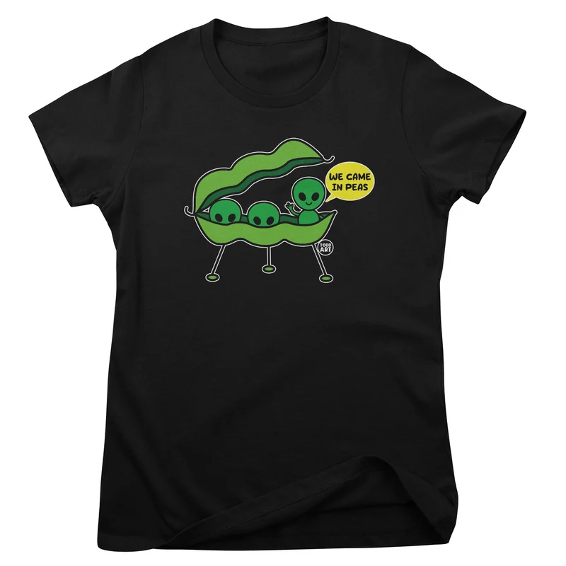 We Came In Peas - ToddArt Girly Tee