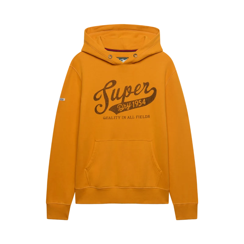 Vintage Script Hood - Track Gold
