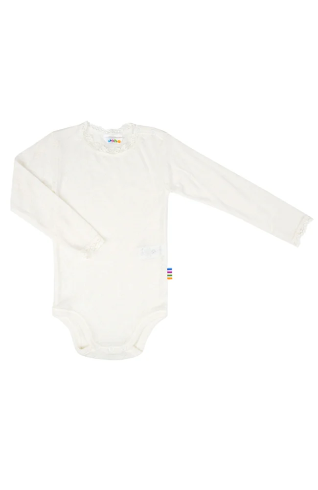 Wool/Silk Body w/ Lace - Nature white