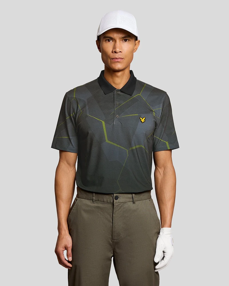 Geometric Graphic Polo Shirt