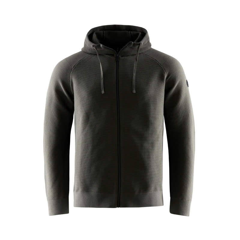 Element Seamless Zip Hood - Mud Green