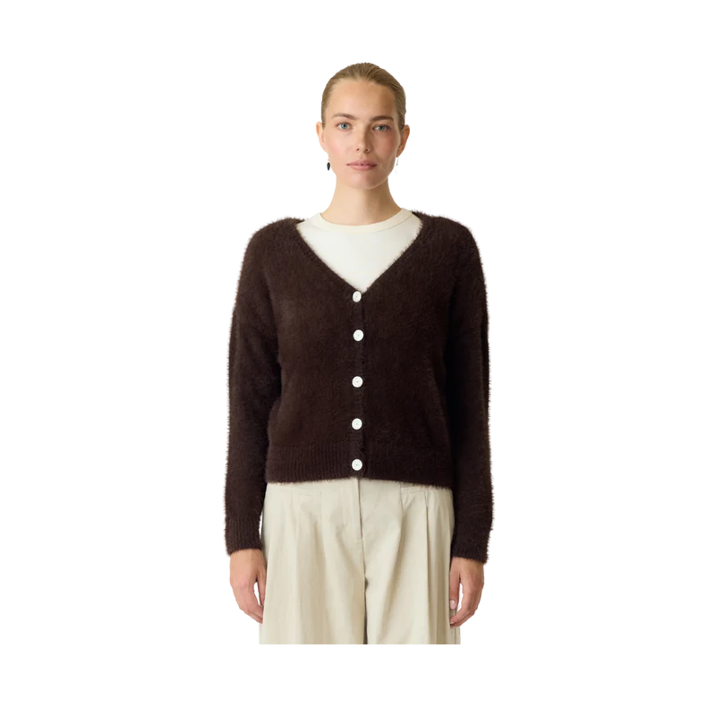 YASMalli Knit Cardigan - Coffee Bean