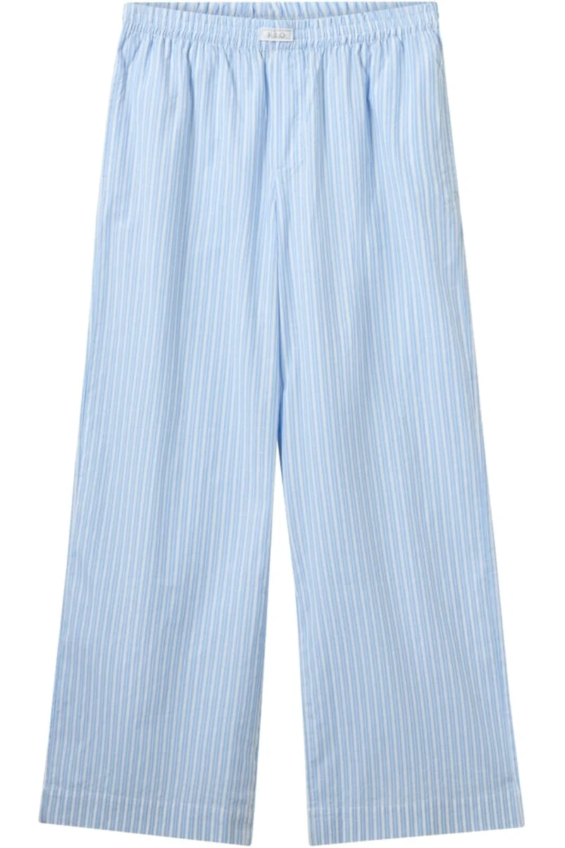 H2O - Rønne Essential Pajamas Pants 100166 - 7092 - Light Blue/White