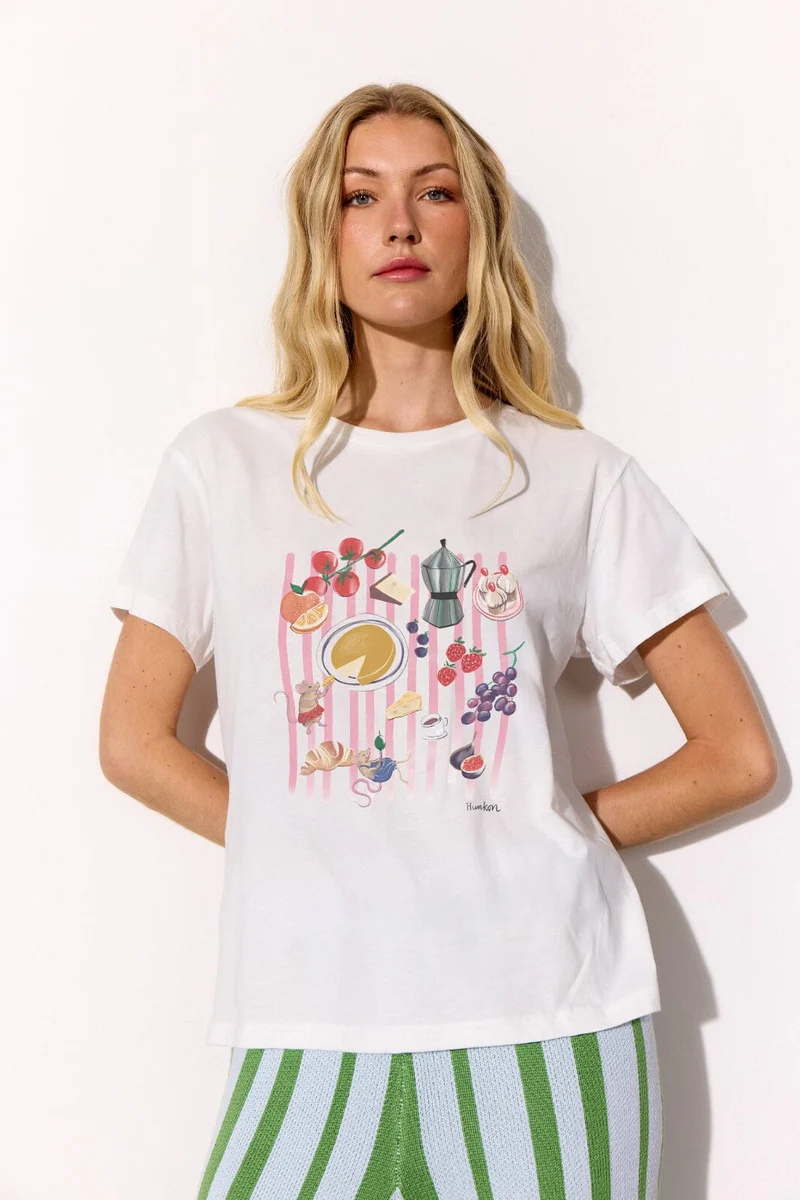 Hunkøn - Picnic T-Shirt 26300 - White