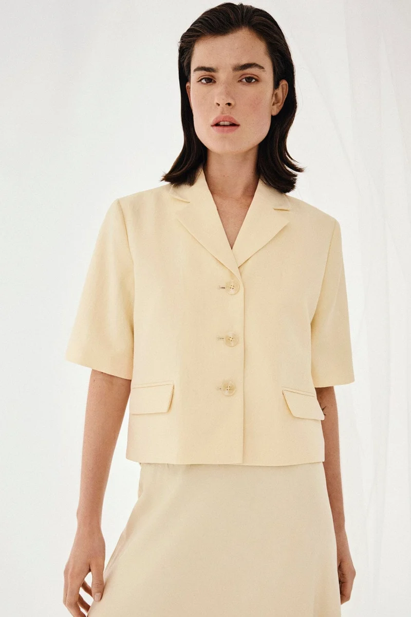 MSCH Copenhagen - Mschkeeley Edelmira 2/4 Blazer 19806 - Bleached Sand