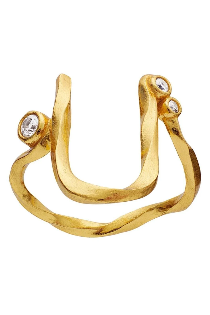 Maanesten - U Alphabet Ring - 4947a