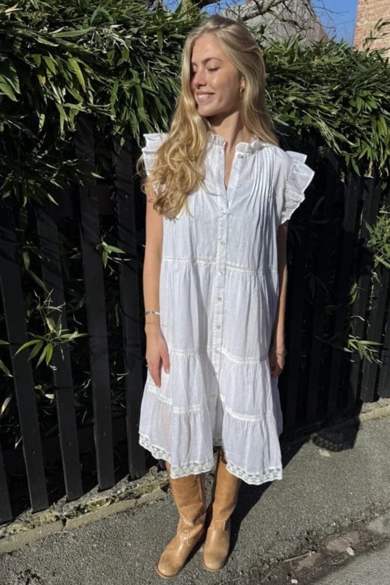 Continue - Audrey Dress 15242 - White