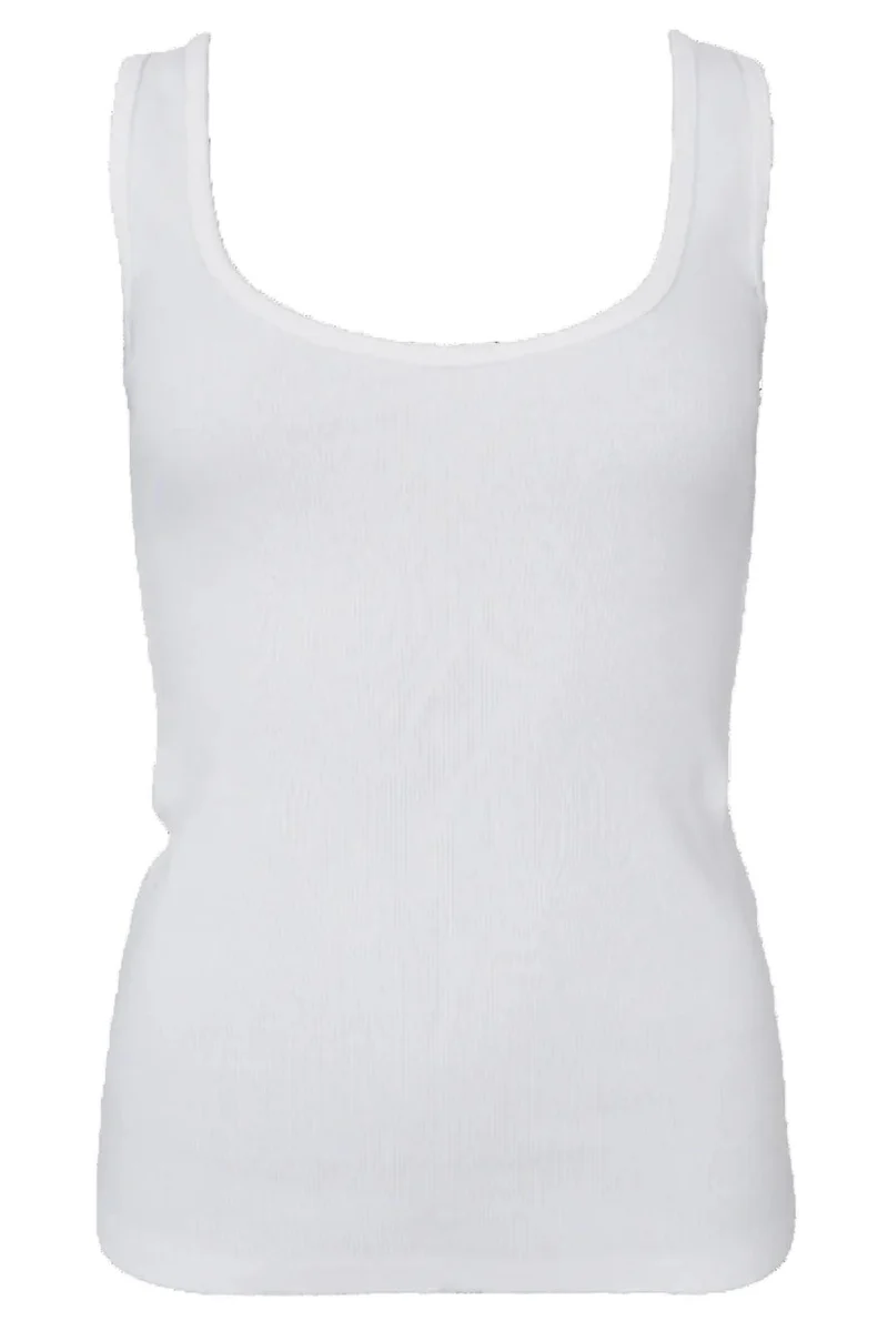 Black Colour - Bcvibs Rib Tank Top 41164 - Shirts - Off White