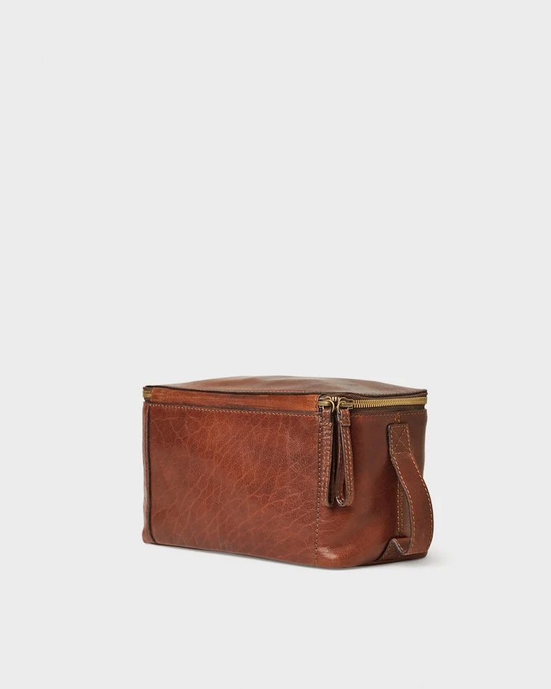SADDLER Barolo Wash Bag - Brown
