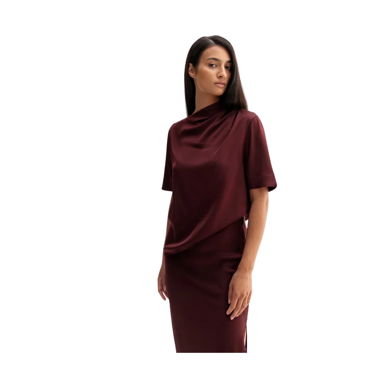 Lima Tee - Burgundy