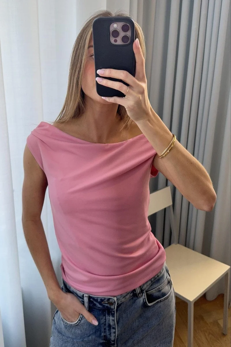 Modström - Himamd Off-Shoulder Top 57928 - 1057 - Sea Pink