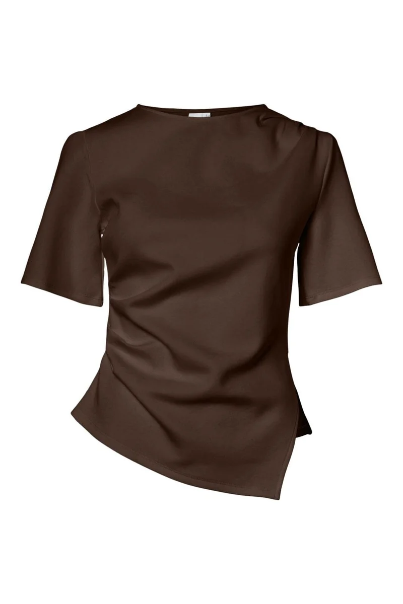 YAS - Yaspina 2/4 Tee - 5090996 Chocolate Brown
