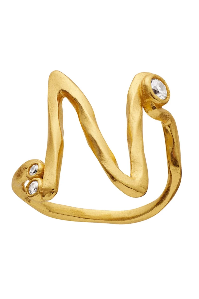 Maanesten - N Alphabet Ring - 4940a