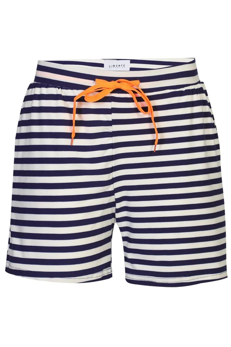 Liberte - Alma-Shorts 9517 - Blue Creme Stripe