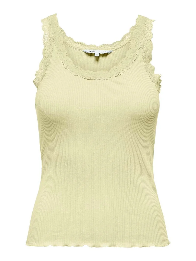Only - Onlsara Sharai Lace Tank Top - 4944514 Double Cream
