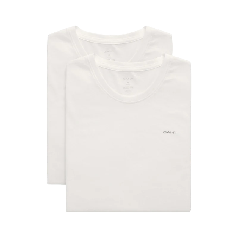 C-Neck T-Shirt 2-Pack - White