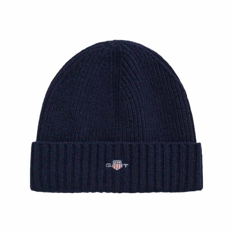 Unisex Shield Wool Beanie - Blue