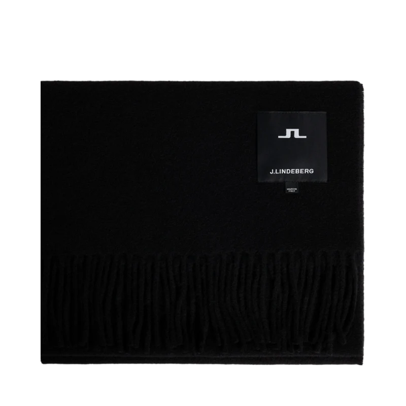 Champ Solid Wool Scarf - Black