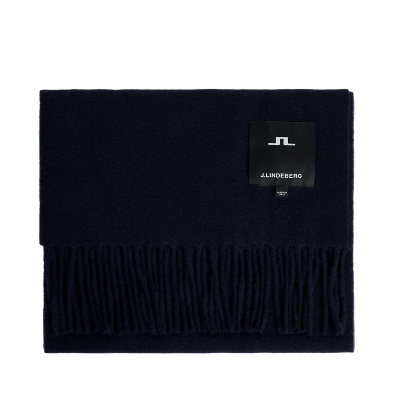 Champ Solid Wool Scarf - Navy