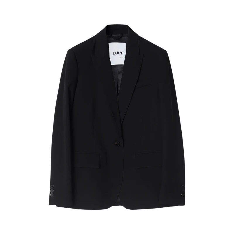 Hector Classic Gabardine Blazer - Black