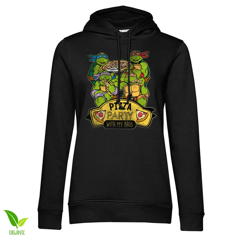 Pizza Party With My Bros Girly Hoodie
