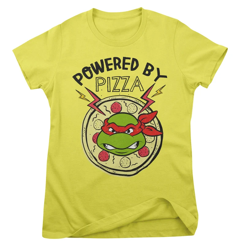 Powered By Pizza Girly Tee