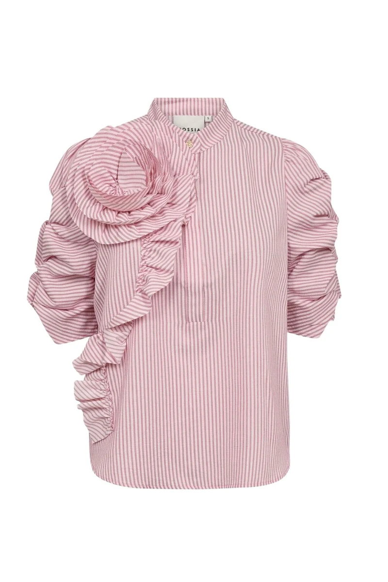 Gossia - Zabinago Ea Blouse G3229 - Pink Stripes