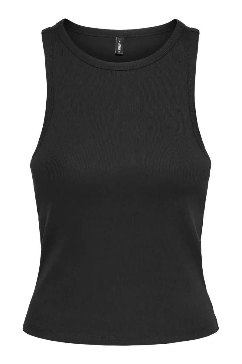 Only - Onlval S/L Bra Top - 5099783 Black