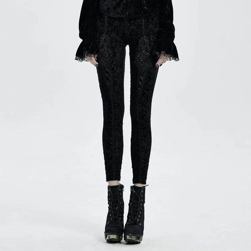Gothic Jacquard Leggings för kvinnor