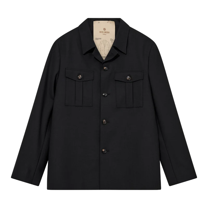 MMGJacob Dynamic Luxe Overshirt - Black