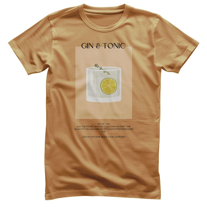 Gin & Tonic - Coctail Recipe T-Shirt