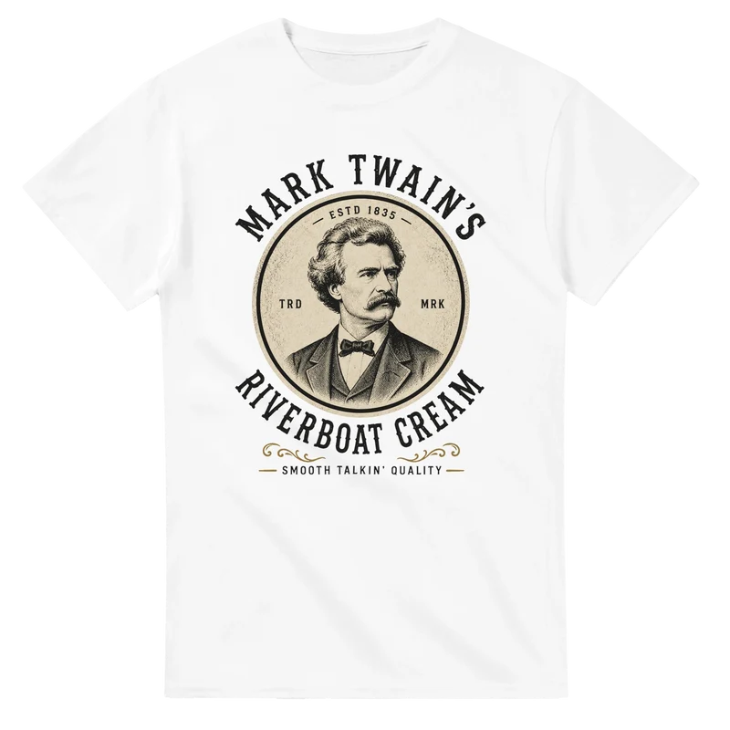 T-shirt - Mark Twain's Riverboar Cream
