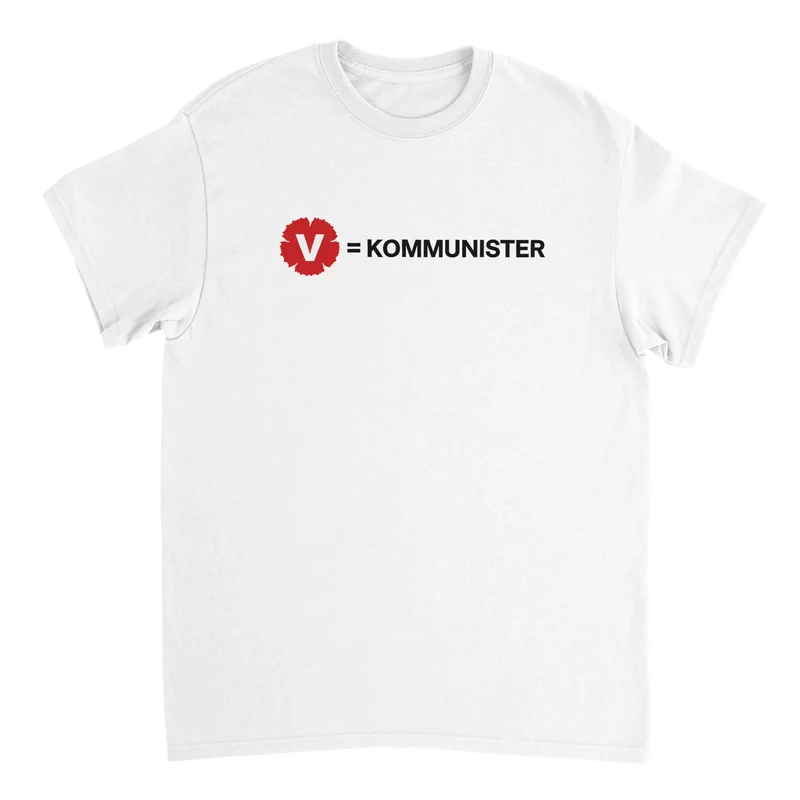 T-shirt - V = Kommunister