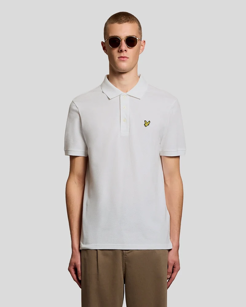 Textured Jacquard Polo Shirt