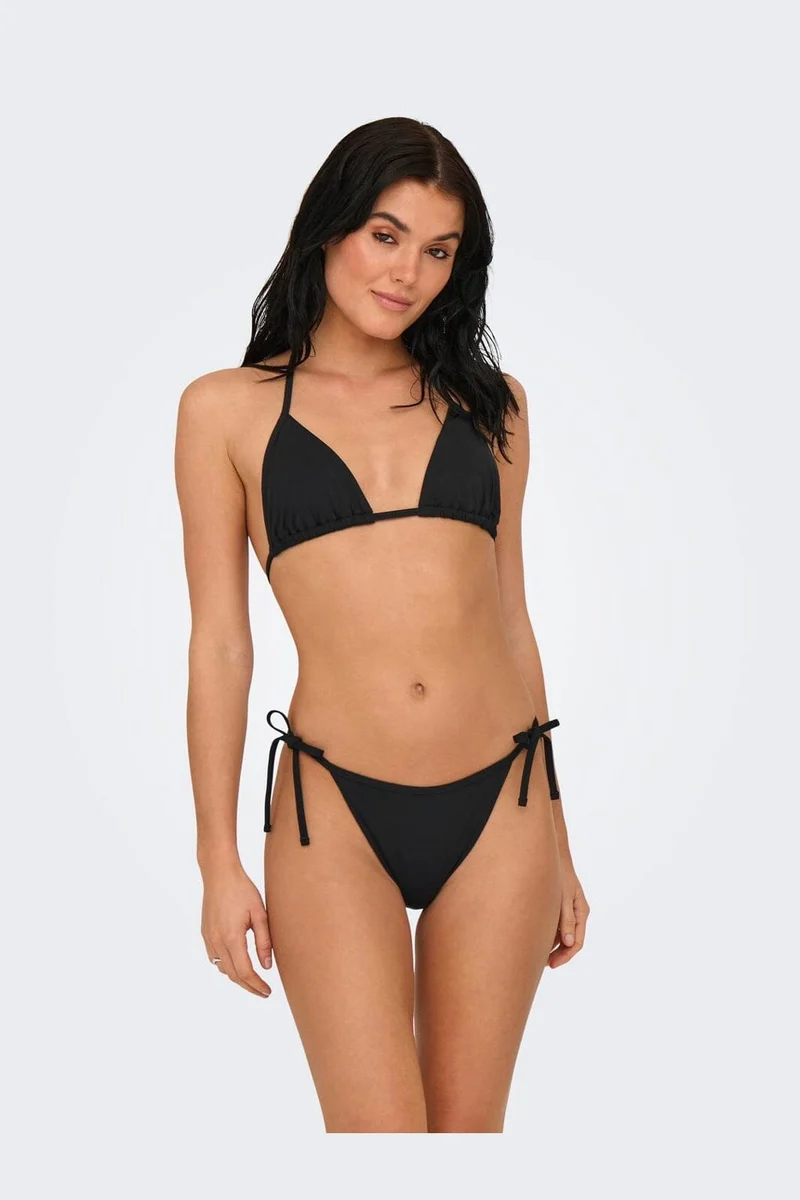 Only - Onlmarseille Triangle Bikini Top Swm Acc - 4962744 Black Solid