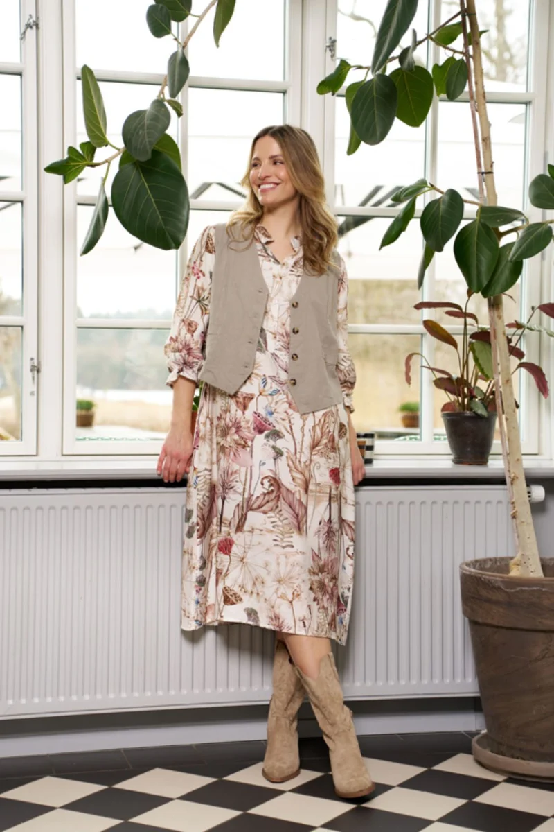 Marta Du Chateau - Mdcaries Dress 7684A - Beigexpa5021